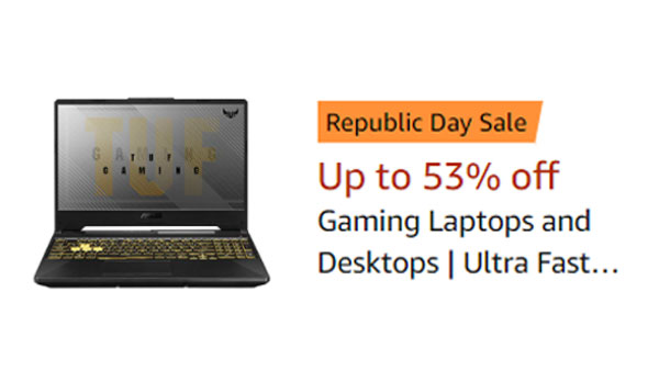 Up To 50% Off On Gaming Laptops