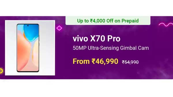 vivo X70 Pro (Aurora Dawn, 128 GB)  (8 GB RAM)