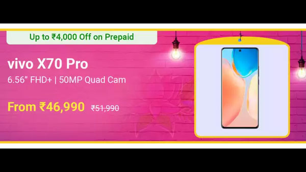 Vivo X70 Pro (Aurora Dawn, 256GB) (8GB RAM) Vivo X70 Pro (Aurora Dawn, 256GB) (8GB RAM)