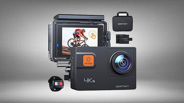 APEMAN 4K 60FPS Action Camera A87,Touch Screen 20MP