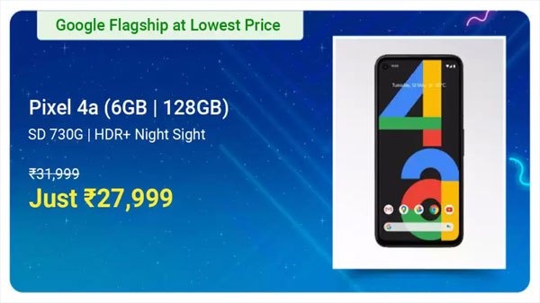 Google Pixel 4a (Just Black, 128GB) (6GB RAM) Google Pixel 4a (Just Black, 128GB) (6GB RAM)