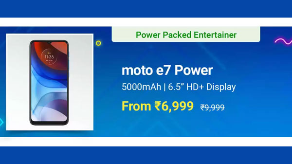 MOTOROLA E7 Power (Tahiti Blue, 64 GB)  (4 GB RAM)