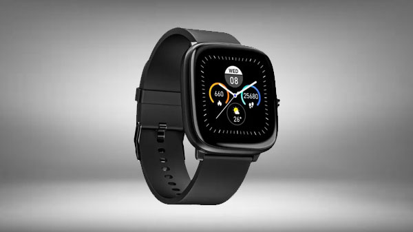 Noise ColorFit Qube SpO2 Charcoal Black Smartwatch