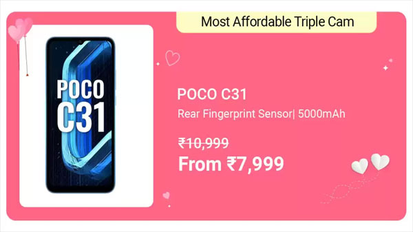 POCO C31 (Royal Blue, 32 GB)  (3 GB RAM)