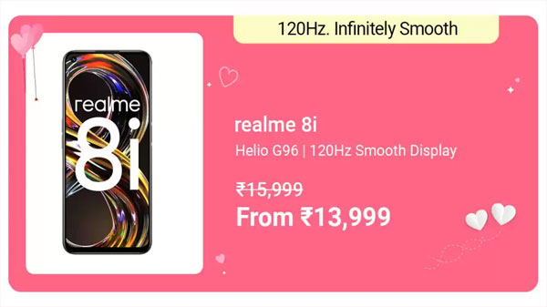 Realme 8i (Space Black, 128 GB)  (6 GB RAM)