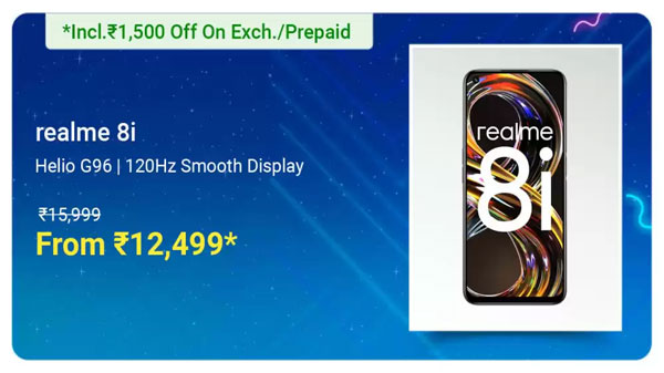 Realme 8i (Space Black, 64 GB)  (4 GB RAM)