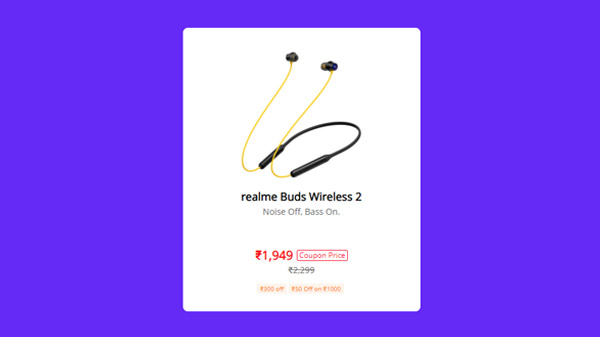 Realme Buds Wireless 2 (Bass Gray)