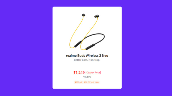 Realme Buds Wireless 2 Neo (Blue)