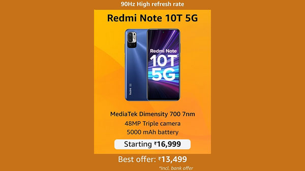 Redmi Note 10T 5G