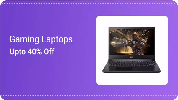Up To 40% Off On Gaming Laptops