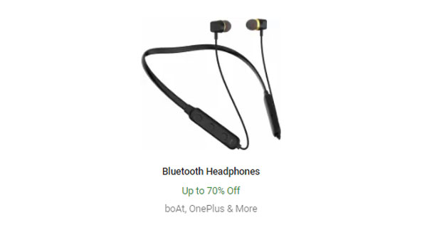 Up To 70% Off On Bluetooth Headphones