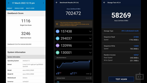  Asus 8Z Review: Performance