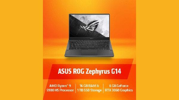 ASUS ROG Zephyrus G14 (2021) 14-inch (35.56 cms) QHD 120Hz, AMD Ryzen 9 5900HS