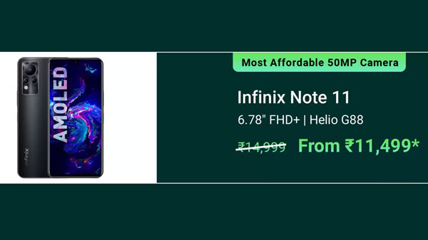Infinix Note 11 (Glacier Green, 128 GB)  (6 GB RAM)