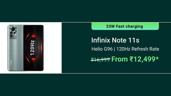 Infinix Hot 11S (Polar Black, 64 GB)  (4 GB RAM)