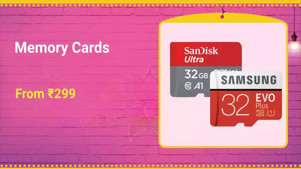 Memory Cards From Rs. 299