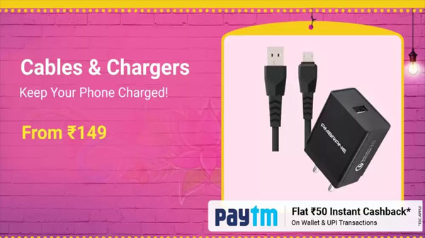 Cables And Chargers From Rs. 149