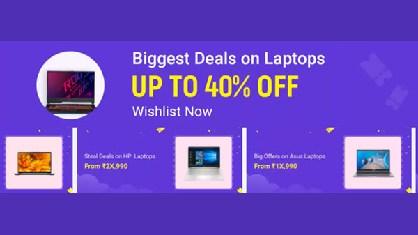 Up To 40% Off On Laptops