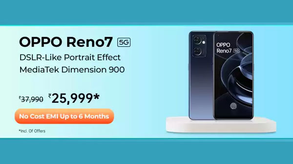 OPPO Reno7 5G (Startrails Blue, 256 GB)  (8 GB RAM)