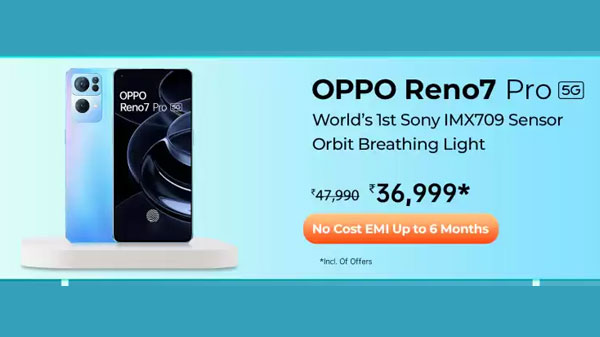 OPPO Reno7 Pro 5G (Startrails Blue, 256 GB)  (12 GB RAM)