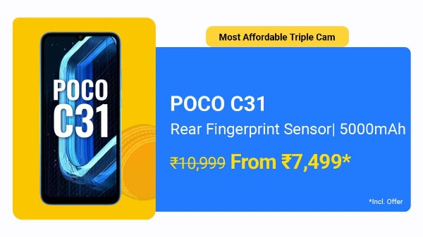 POCO C31 (Royal Blue, 64 GB)  (4 GB RAM)