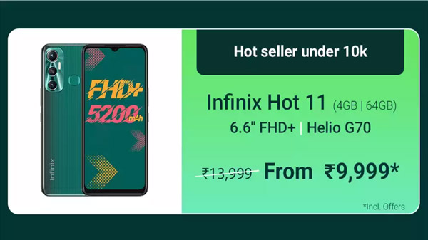 Infinix Note 11 (Glacier Green, 64 GB)  (4 GB RAM)