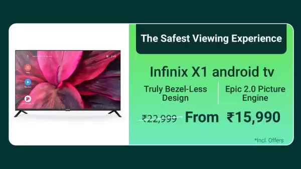 Infinix X1 108 cm (43 inch) Full HD LED Smart Android TV with Eye Care Technology  (43X1)