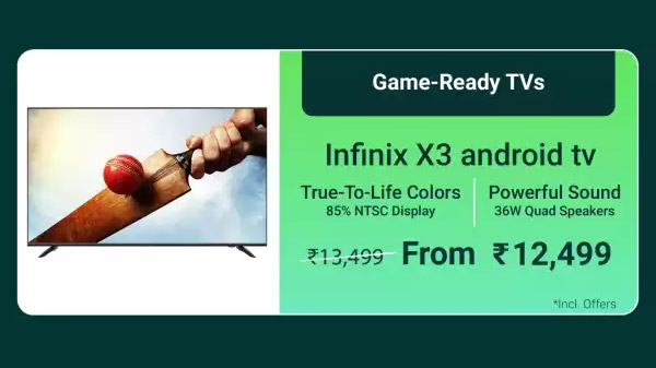 Infinix X3 80 cm (32 inch) HD Ready LED Smart Android TV  (32X3)