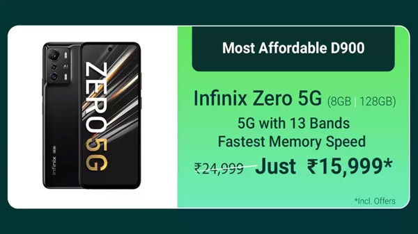 Infinix Zero 5G (Horizon Blue, 128 GB)  (8 GB RAM)