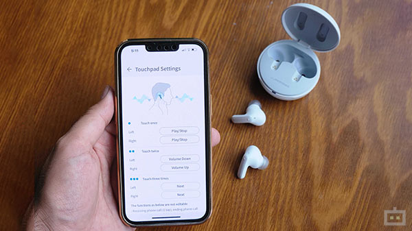 LG Tone Free FP9 Smartphone App & Controls