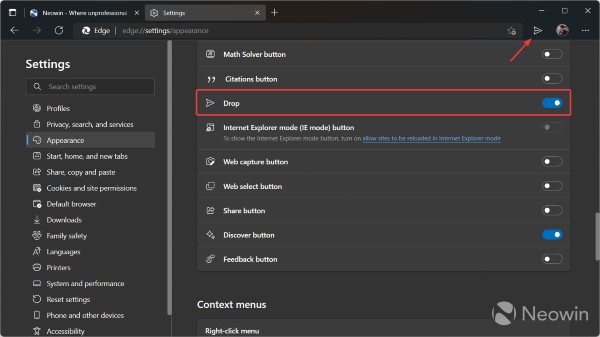 Microsoft Edge Lets You Share Files Across Devices With Drop