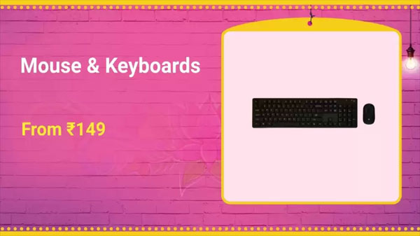 Mouse And Keyboards Starts From Rs. 149