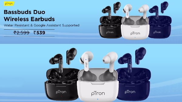 pTron Earbuds Starts from Rs. 539
