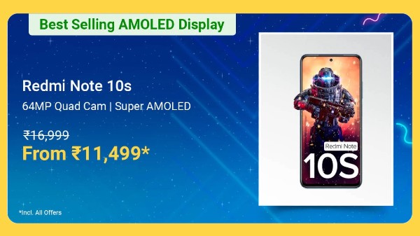 REDMI Note 10S (Deep Sea Blue, 64 GB) (6 GB RAM) REDMI Note 10S (Deep Sea Blue, 64 GB) (6 GB RAM)