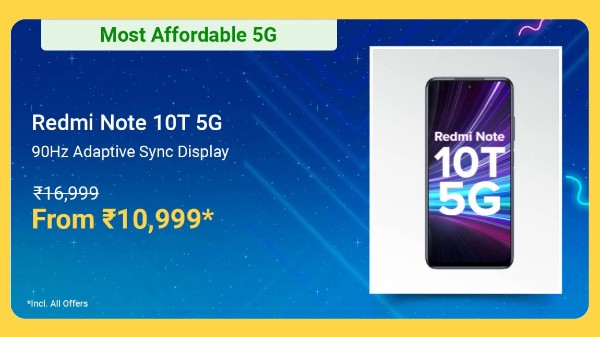 REDMI Note 10T 5G (Mint Green, 64 GB) (4 GB RAM) REDMI Note 10T 5G (Mint Green, 64 GB) (4 GB RAM)
