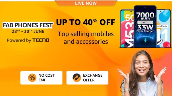 Amazon Fab Phones Fest Sale: Up To 40% Off On Best Mid-Range Mobiles Amazon Fab Phones Fest Sale: Up To 40% Off On Best Mid-Range Mobiles
