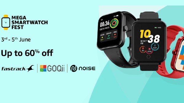 Amazon Mega Smartwatch Fest Sale: Up To 60% off On Best Smartwatches Amazon Mega Smartwatch Fest Sale: Up To 60% off On Best Smartwatches