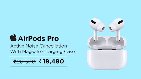 Apple AirPods Pro MLWK3HN/A In-Ear Active Noise Cancellation Truly Wireless Earbuds With Mic