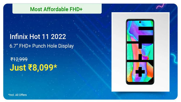 Infinix Hot 11 2022 (Aurora Green, 64 GB) (4 GB RAM) Infinix Hot 11 2022 (Aurora Green, 64 GB) (4 GB RAM)
