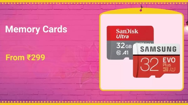 Memory Cards Starts From Rs. 299