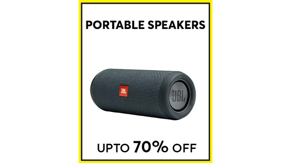 Up To 70% Off On Portable Speakers Up To 70% Off On Portable Speakers