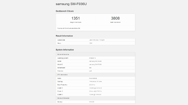 Samsung Galaxy Z Fold 4 Outperforms Galaxy S22 Ultra
