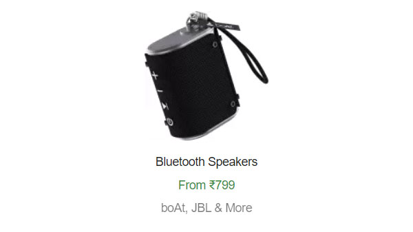 Bluetooth Speakers From Rs. 799 Bluetooth Speakers From Rs. 799