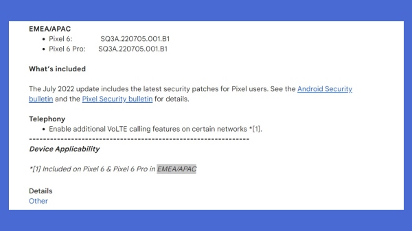Google Enables VoLTE Calling On Pixel 6, Pixel 6 Pro
