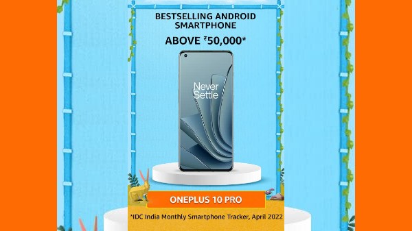 OnePlus 10 Pro Is Bestselling Android Smartphone Above Rs. 50,000 OnePlus 10 Pro Is Bestselling Android Smartphone Above Rs. 50,000