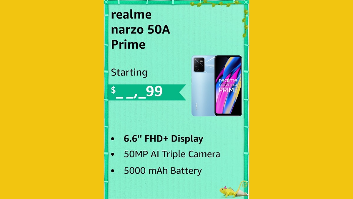 Realme Narzo 50A Prime Realme Narzo 50A Prime