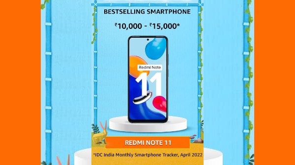 Redmi Note 11 Is Bestselling Smartphone Between Rs.10,000 To Rs. 15,000