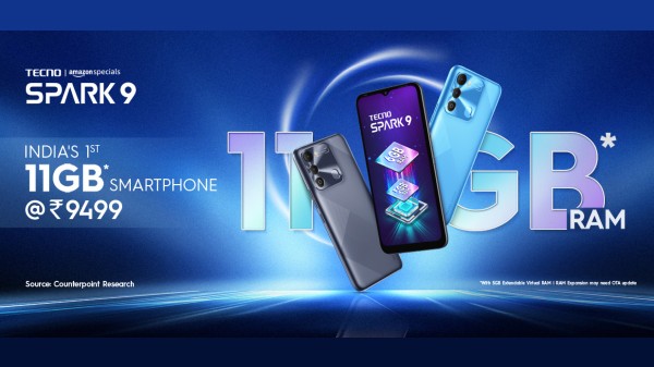 Tecno Spark 9 With 11GB RAM India Launch Today Tecno Spark 9 With 11GB RAM India Launch Today