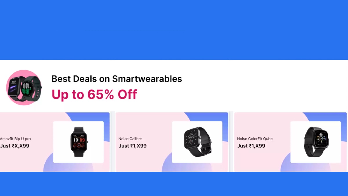 Up To 65% Off On Smartwatches Up To 65% Off On Smartwatches