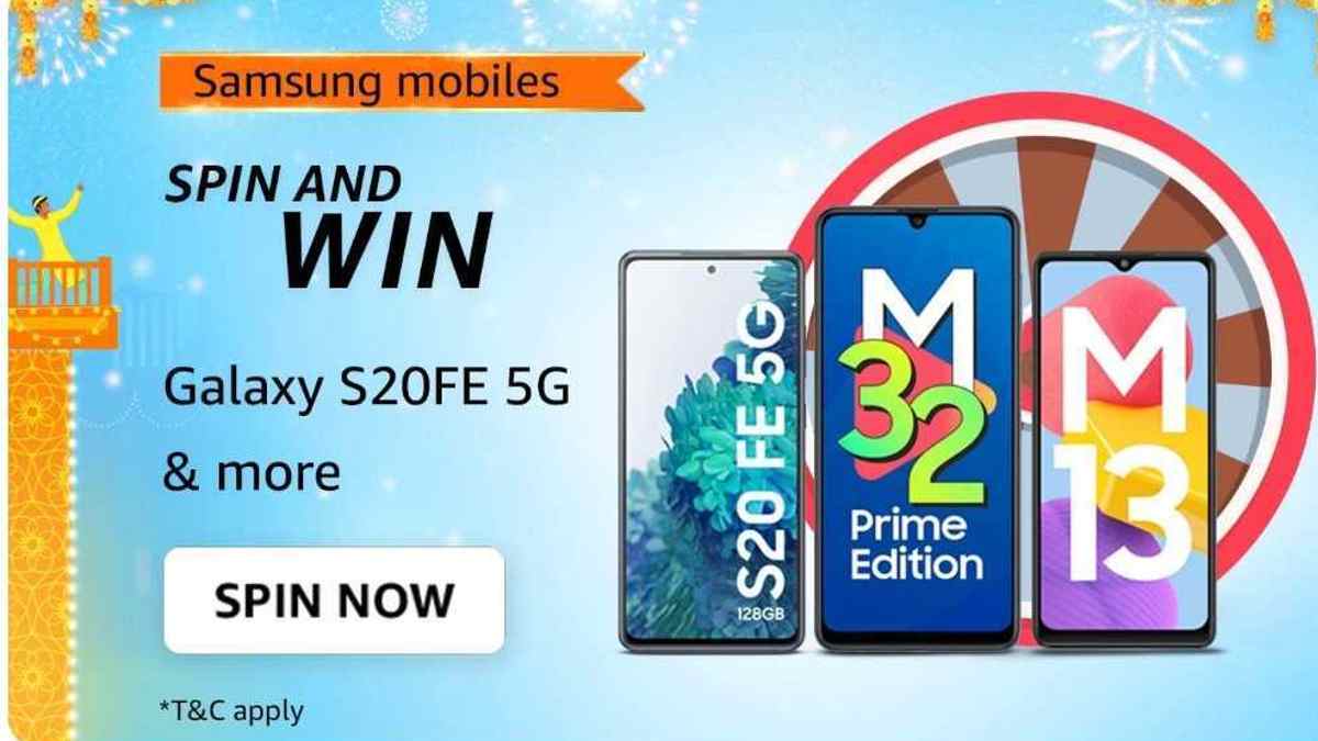 Amazon Samsung Mobiles Spin and Win Quiz Contest; Answers and Prizes